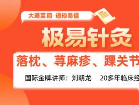 极易针灸治疗落枕荨麻疹踝关节扭伤